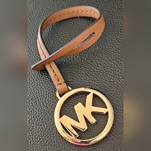 Michael Kors Gold and Brown Keychain